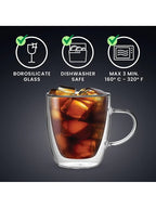 BIALETTI CAPRI DOUBLE WALL GLASSES GIFT SET