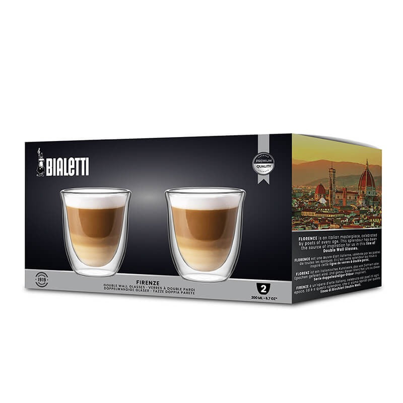 Bialetti - Set De 6 Bicchierinis En Céramique Multicolore - 0,09L - Parfait Pour Apéro Et Desserts