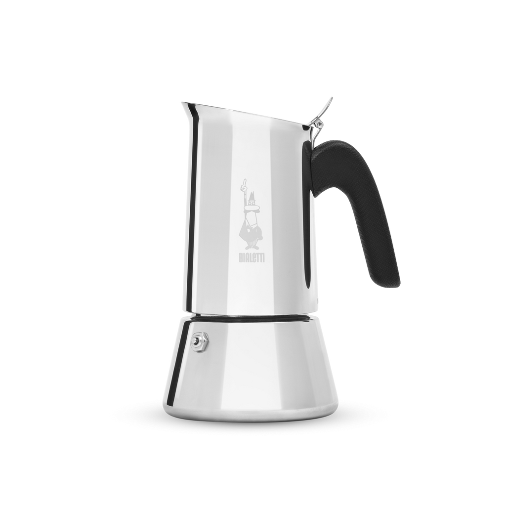BIALETTI 6 CUP VENUS STAINLESS INDUCTION STOVE TOP COFFEE MAKER